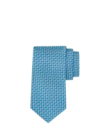 Ferragamo Men's Fox Micro-Print Tie | Thumbnail 1 Ferragamo Men's Fox Micro-Print Tie | Thumbnail 1