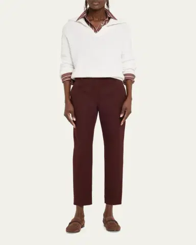 Brunello Cucinelli Suede Monili Strap Slip-On Loafers | Thumbnail 2