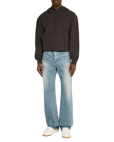 Saint Laurent Men's Fleece Tonal Logo Hoodie | Thumbnail 1
