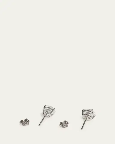 Kendall Row 14K White Gold Lab Grown Diamond Stud Earrings, 4.00tcw | Thumbnail 3