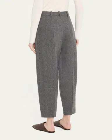 Loro Piana Dan Tapered Wool Cashmere Trousers | Thumbnail 3