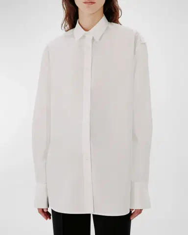Another Tomorrow Oversized Men's-Inspired Shirt | Thumbnail 4 Another Tomorrow Oversized Men's-Inspired Shirt | Thumbnail 4