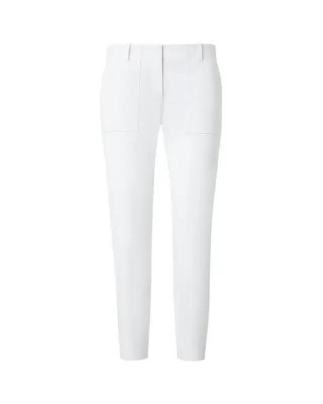 Franco Bi-Stretch Cotton Gabardine Slim-Leg Ankle Pants