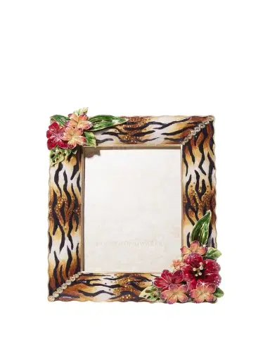 Jay Strongwater Tropical Flower Frame, 5" x 7" | Thumbnail 1