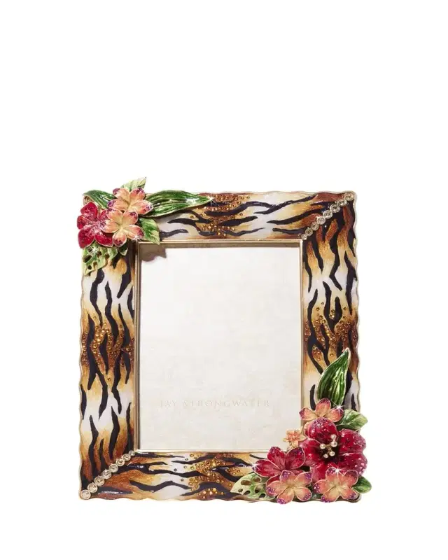 Jay Strongwater Tropical Flower Frame, 5" x 7"