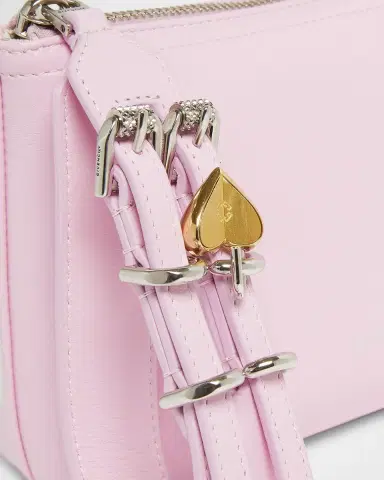 Givenchy Voyou Small Pouch Bag in Leather with Buckle and Heart Lock Wristlet | Thumbnail 5 Givenchy Voyou Small Pouch Bag in Leather with Buckle and Heart Lock Wristlet | Thumbnail 5