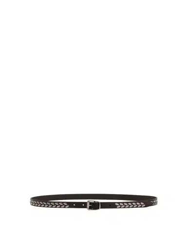Lemaire Men's Almond Stud 20 Leather Belt | Thumbnail 1