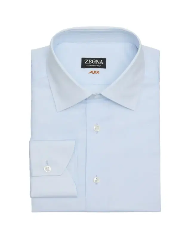 Men's Centoventimila Cotton and Linen Dress Shirt