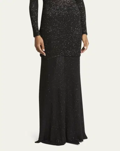 Balenciaga Sequined Knit Maxi Skirt | Thumbnail 4 Balenciaga Sequined Knit Maxi Skirt | Thumbnail 4
