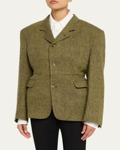 HODAKOVA Exaggerated Shoulder Blazer | Thumbnail 3 HODAKOVA Exaggerated Shoulder Blazer | Thumbnail 3