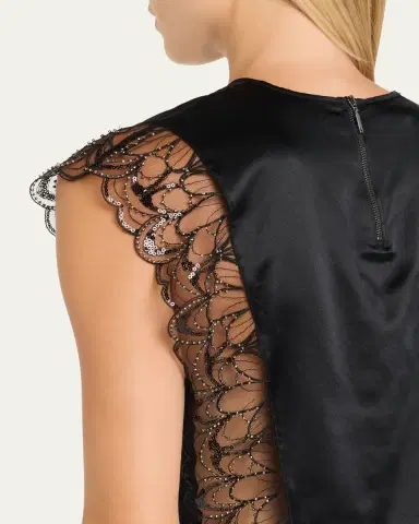 Livy Paradis Bead-Embroidered Sheer Top | Thumbnail 5 Livy Paradis Bead-Embroidered Sheer Top | Thumbnail 5