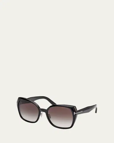 Tom Ford Plum Plastic Cat-Eye Sunglasses | Thumbnail 2 Tom Ford Plum Plastic Cat-Eye Sunglasses | Thumbnail 2