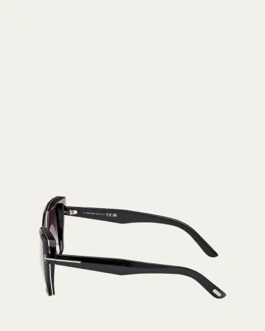Tom Ford Plum Plastic Cat-Eye Sunglasses | Thumbnail 3 Tom Ford Plum Plastic Cat-Eye Sunglasses | Thumbnail 3