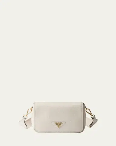 Prada Daino Flap Soft Leather Crossbody Bag | Thumbnail 6 Prada Daino Flap Soft Leather Crossbody Bag | Thumbnail 6