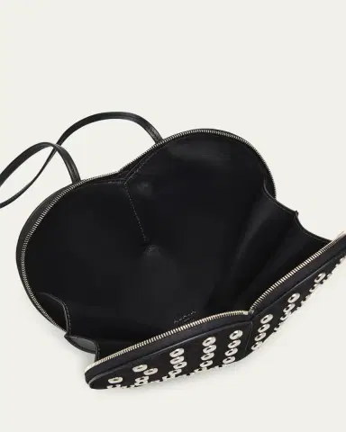 Alaïa Le Coeur Studded Goatskin Crossbody Bag | Thumbnail 4