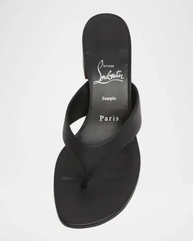 Christian Louboutin 55mm Janetonga Leather Block-Heel Sandals | Thumbnail 11