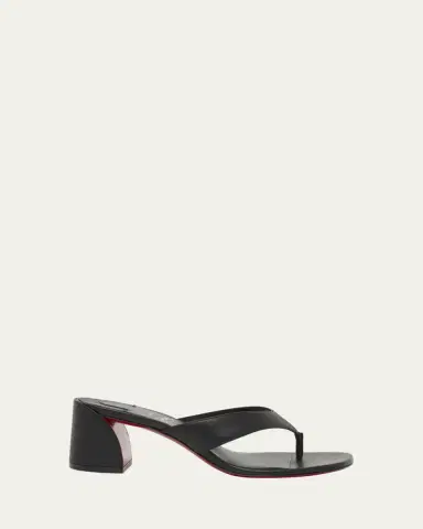 Christian Louboutin 55mm Janetonga Leather Block-Heel Sandals | Thumbnail 4