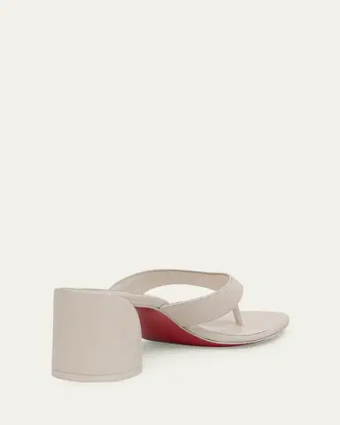 Christian Louboutin 55mm Janetonga Leather Block-Heel Sandals | Thumbnail 7