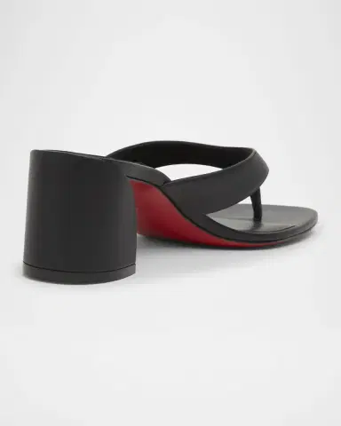 Christian Louboutin 55mm Janetonga Leather Block-Heel Sandals | Thumbnail 9
