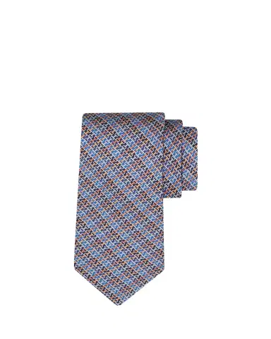 Ferragamo Men's Stripe Gancini Link Tie | Thumbnail 1