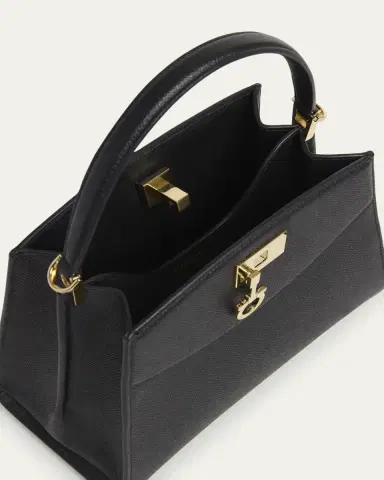 Ferragamo The New Studio Small Box Leather Top-Handle Bag | Thumbnail 3