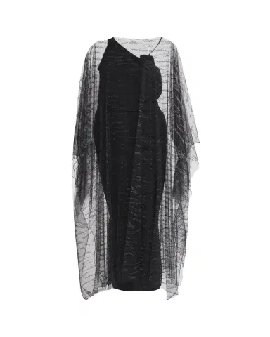 Giorgio Armani Crystal Embellished Sheer Long Cape | Thumbnail 1