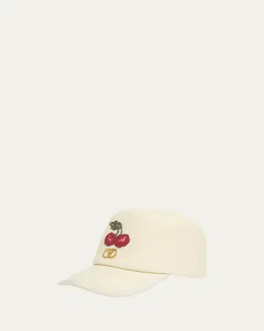 Valentino Garavani Cherry V-Logo Baseball Cap | Thumbnail 2