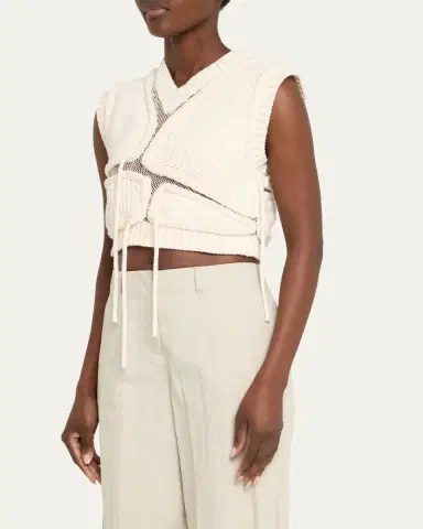 Aisling Camps Tortoise Mesh Cropped Vest | Thumbnail 4 Aisling Camps Tortoise Mesh Cropped Vest | Thumbnail 4