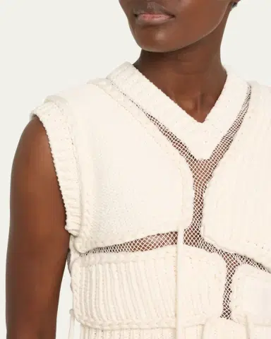 Aisling Camps Tortoise Mesh Cropped Vest | Thumbnail 5 Aisling Camps Tortoise Mesh Cropped Vest | Thumbnail 5