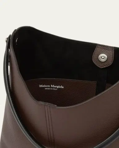 Maison Margiela Dress-Age Leather Hobo Bag | Thumbnail 3