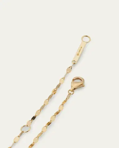 Lana 14K Gold Baguette Diamond Tennis Section Chain Necklace | Thumbnail 4