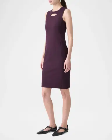 Akris punto Sleeveless Cut-Out Jersey Dress | Thumbnail 4 Akris punto Sleeveless Cut-Out Jersey Dress | Thumbnail 4