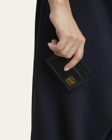 Loewe Anagrame Puffer Card Holder in Leather | Thumbnail 2