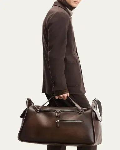 Berluti Men's Periple Leather Weekender Bag | Thumbnail 3 Berluti Men's Periple Leather Weekender Bag | Thumbnail 3