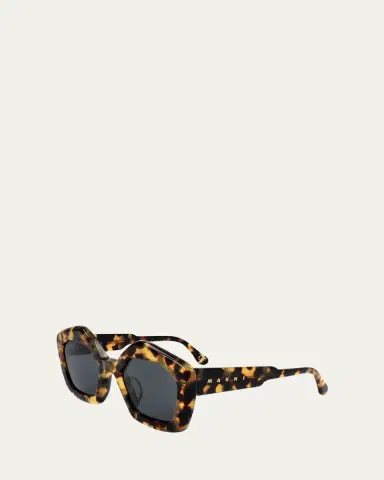 Marni Logo Acetate Butterfly Sunglasses | Thumbnail 2 Marni Logo Acetate Butterfly Sunglasses | Thumbnail 2