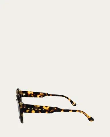 Marni Logo Acetate Butterfly Sunglasses | Thumbnail 3 Marni Logo Acetate Butterfly Sunglasses | Thumbnail 3