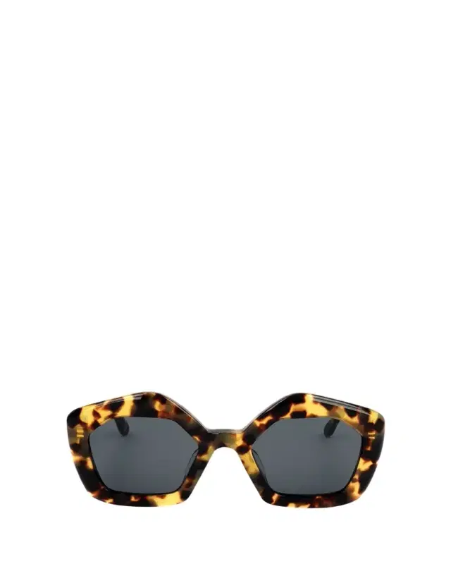 Logo Acetate Butterfly Sunglasses