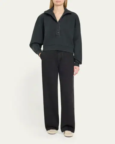 Citizens of Humanity Mirelle Buttoned Pullover Sweatshirt | Thumbnail 2