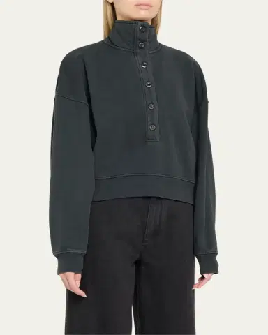 Citizens of Humanity Mirelle Buttoned Pullover Sweatshirt | Thumbnail 4