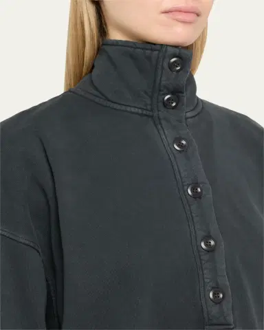 Citizens of Humanity Mirelle Buttoned Pullover Sweatshirt | Thumbnail 5