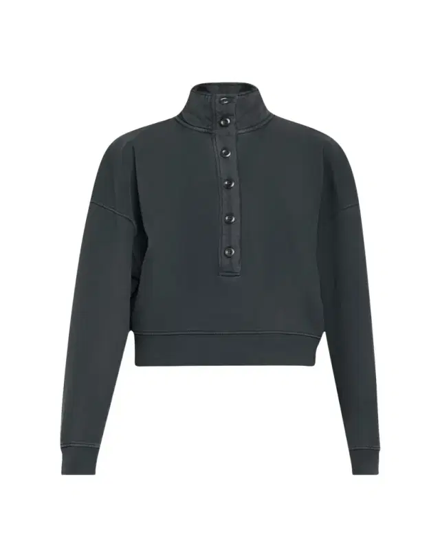 Mirelle Buttoned Pullover Sweatshirt