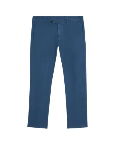 Massimo Alba Men's Cotton-Linen Flat-Front Trousers | Thumbnail 1