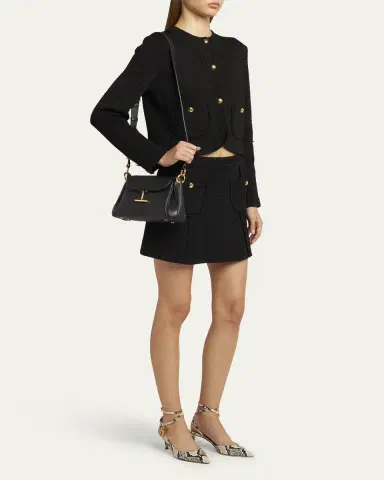TOM FORD Tara Small Shoulder Bag in Grain Leather | Thumbnail 5 TOM FORD Tara Small Shoulder Bag in Grain Leather | Thumbnail 5