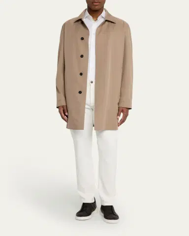 Zegna Men's Microfiber Raincoat | Thumbnail 2