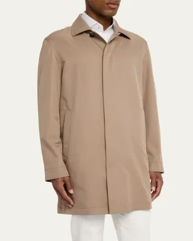 Zegna Men's Microfiber Raincoat | Thumbnail 4