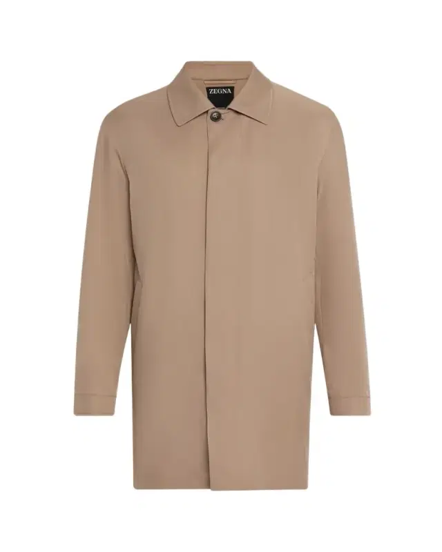 ZEGNA Men's Microfiber Raincoat