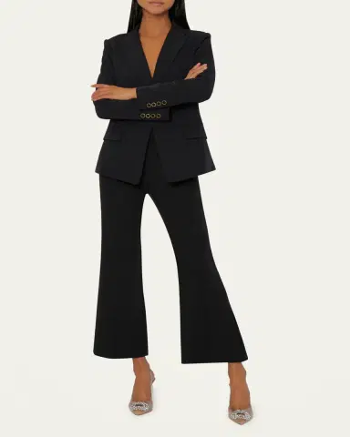 Milly Avery Single-Button Cady Blazer | Thumbnail 2