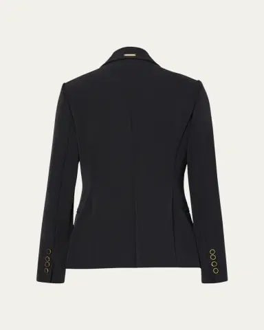 Milly Avery Single-Button Cady Blazer | Thumbnail 3