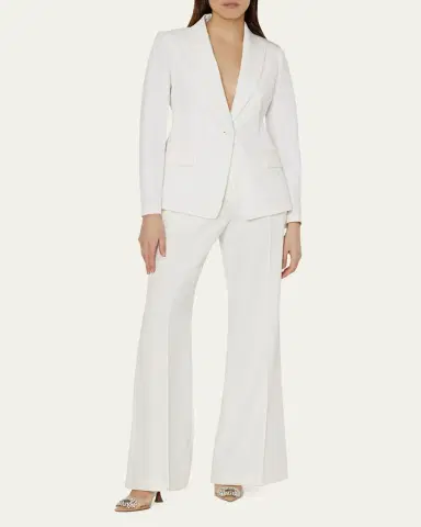 Milly Avery Single-Button Cady Blazer | Thumbnail 6