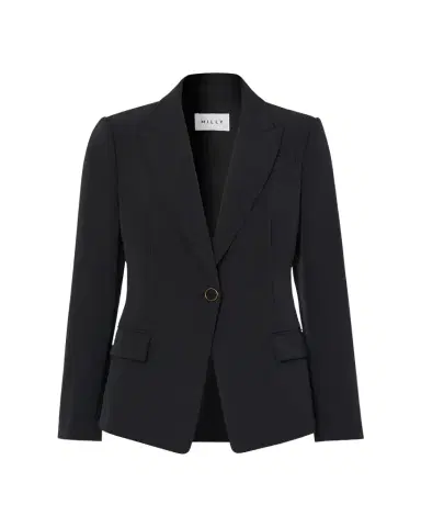 Milly Avery Single-Button Cady Blazer | Thumbnail 1